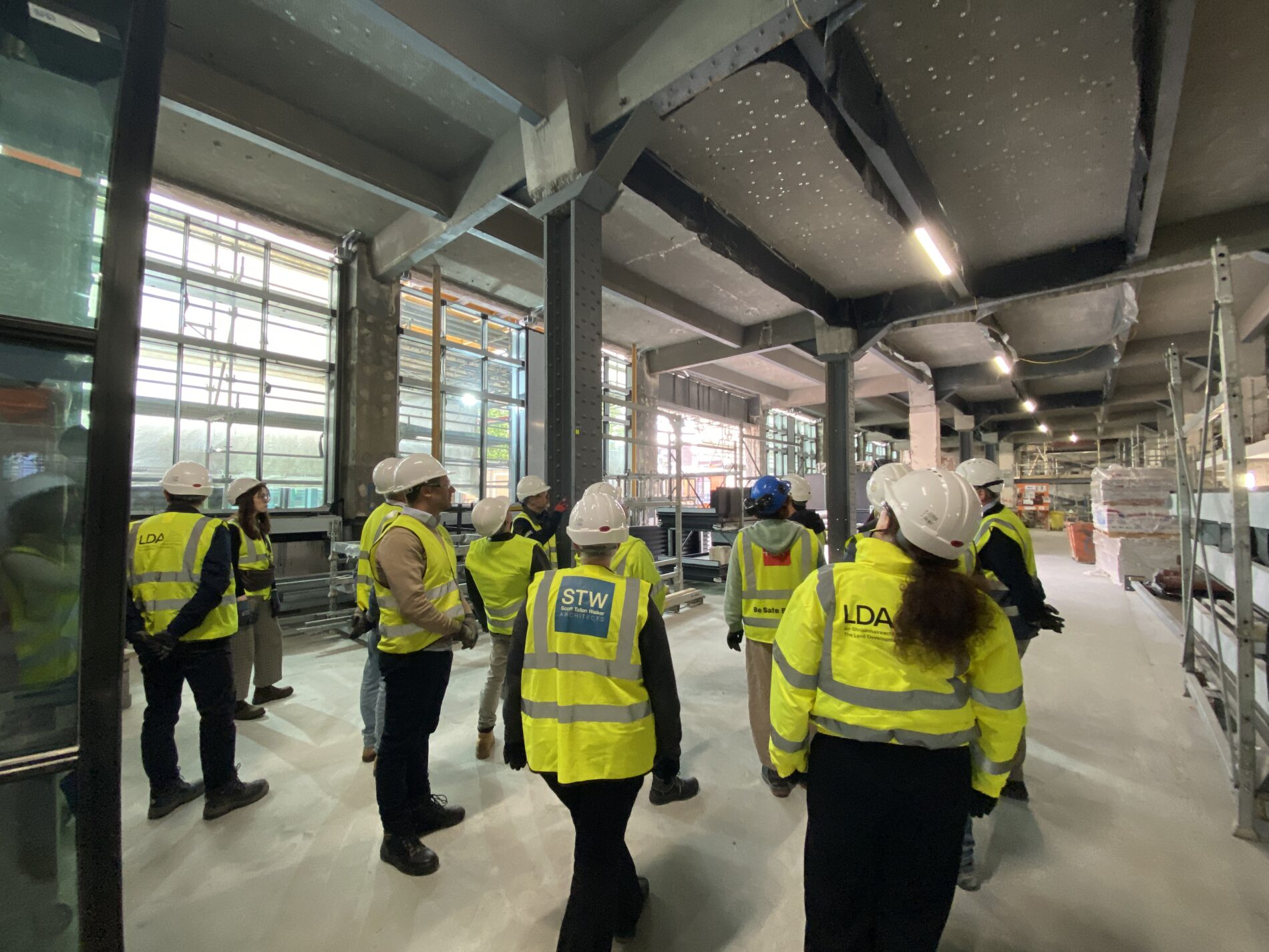 IGBC members visiting the Treasury Building site during World Green Building Week 2024